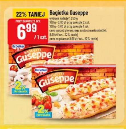 Bagietka Dr. Oetker Guseppe Mushroom +1 wariant