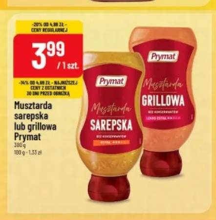 Musztarda sarepska Prymat +1 wariant