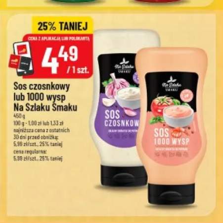 Sos czosnkowy Na Szlaku Smaku +1 wariant