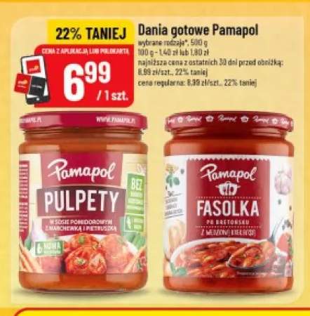 Dania gotowe Pamapol Pulpety w sosie pomidorowym +1 wariant