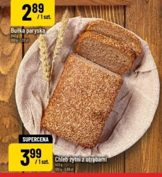 Chleb żytni z otrębami