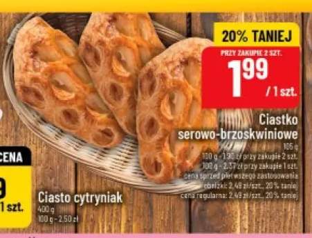 Ciastko serowo-brzoskwiniowe