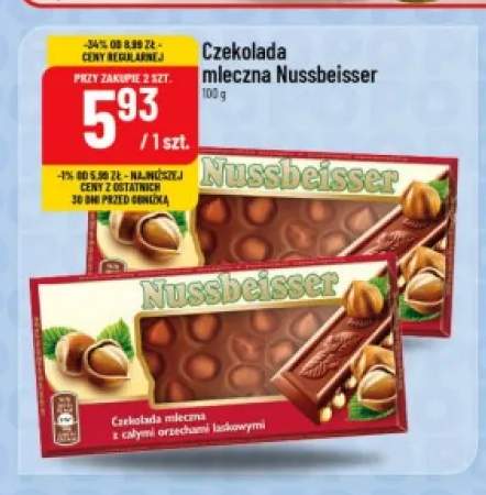 Czekolada mleczna Nussbeisser