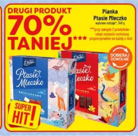 Pianka Ptasie Mleczko E.Wedel śmietankowe +1 wariant