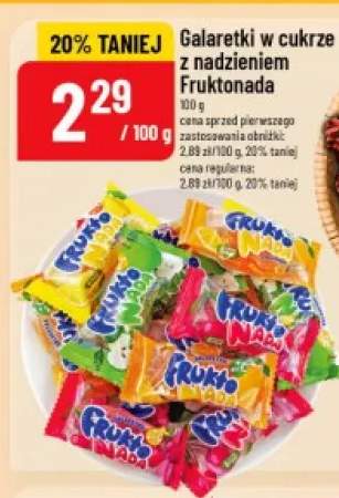 Galaretki w cukrze z nadzieniem Fruktonada