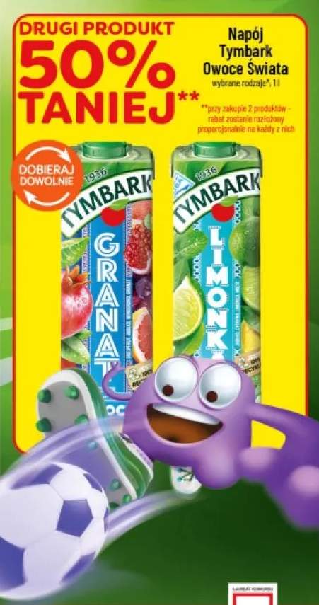 Napój Tymbark Owoce Świata Granat +1 wariant