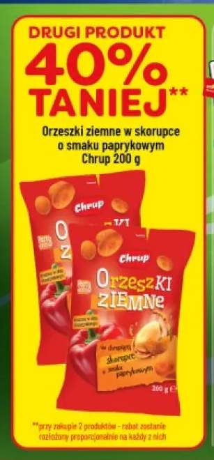 Orzeszki ziemne w skorupce o smaku paprykowym Chrup