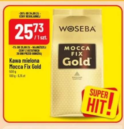 Kawa mielona Woseba Mocca Fix Gold
