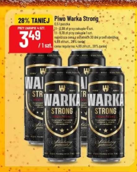Piwo Warka Strong