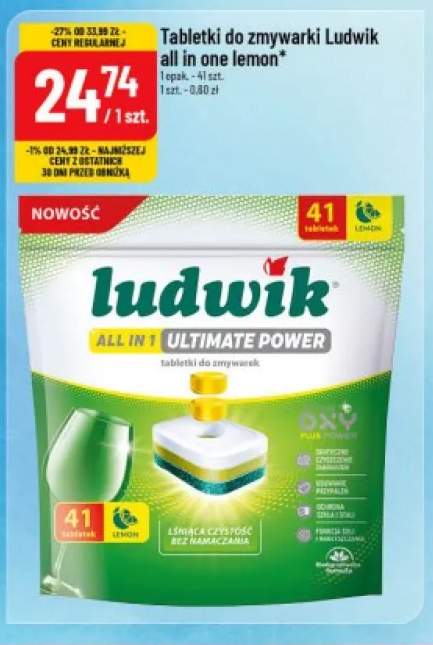 Tabletki do zmywarki Ludwik All in One Lemon