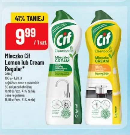 Mleczko do czyszczenia Cif Cream Original +1 wariant