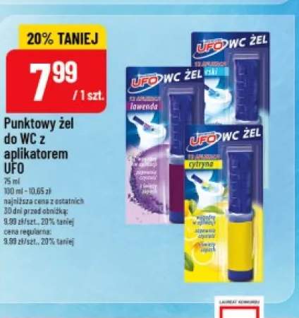 Punktowy żel do WC UFO lawenda +2 warianty