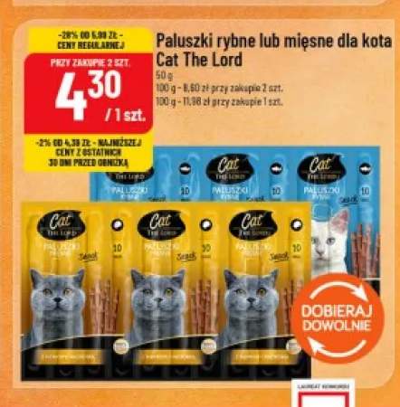 Paluszki rybne dla kota Cat The Lord +1 wariant