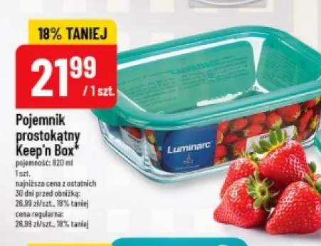 Pojemnik prostokątny Keep'n Box Luminarc 820 ml