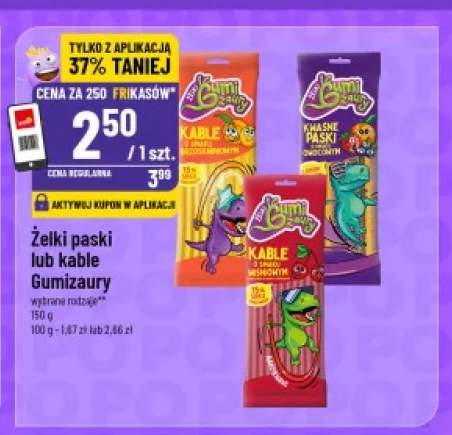 Żelki kable Gumizaury +1 wariant