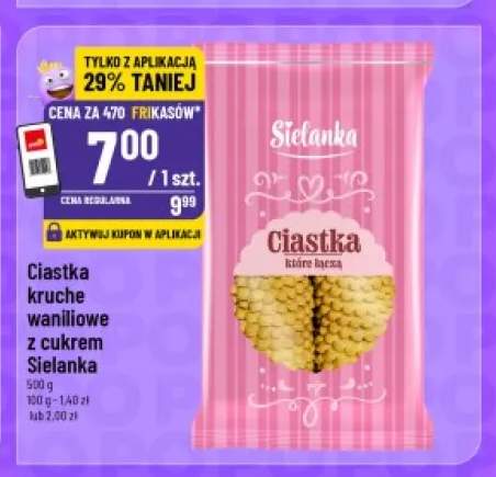 Ciastka kruche waniliowe z cukrem Sielanka