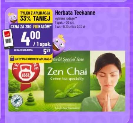 Herbata zielona Teekanne Zen Chai 20-pak