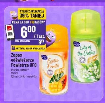 Zapas odświeżacza powietrza UFO Exotic Fruits +1 wariant