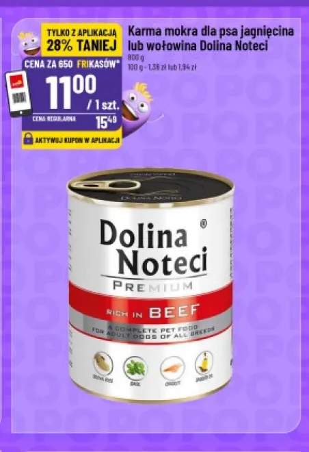 Karma mokra dla psa Dolina Noteci jagnięcina +1 wariant