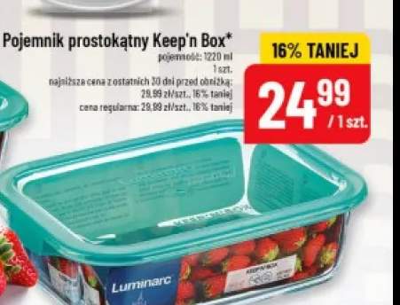 Pojemnik prostokątny Keep'n Box Luminarc 1220 ml