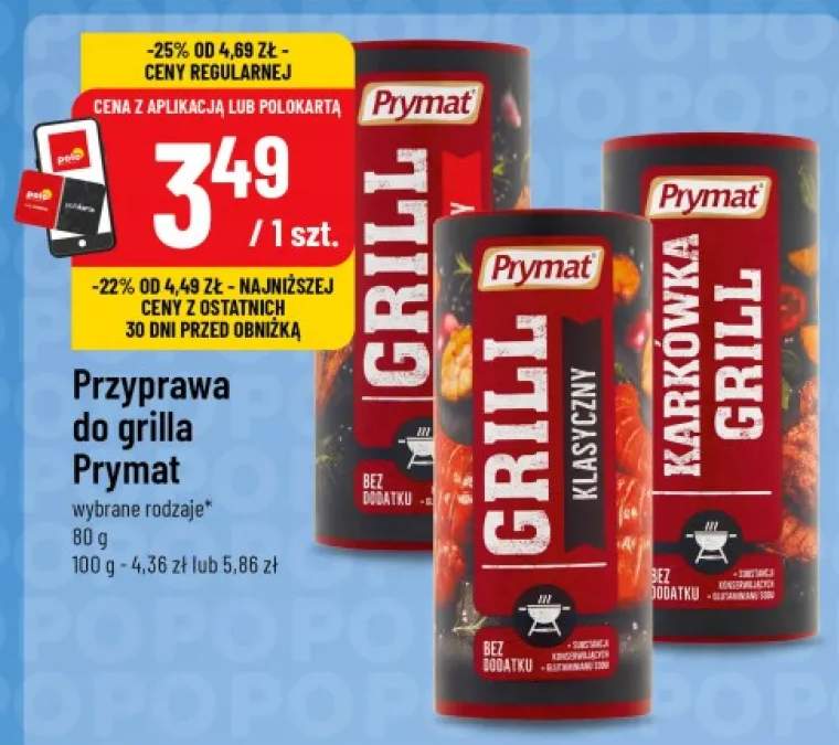 Przyprawa do grilla klasyczny Prymat +2 warianty