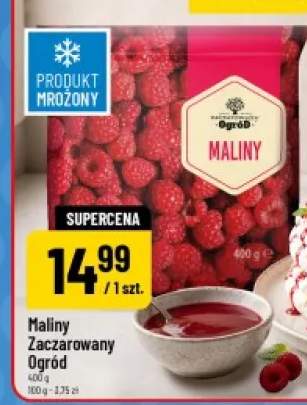 Maliny mrożone Zaczarowany Ogród