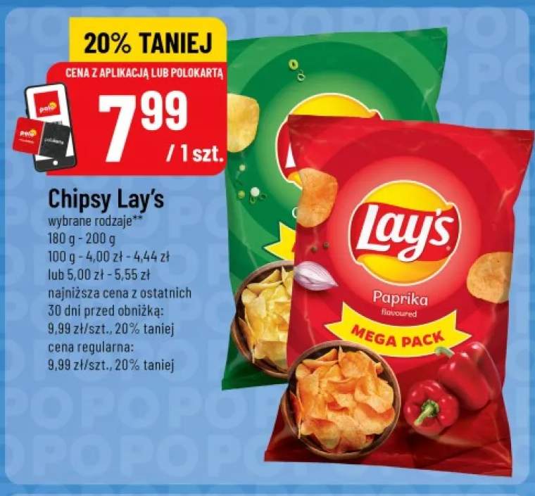 Chipsy ziemniaczane Lay's Paprika Mega Pack +1 wariant
