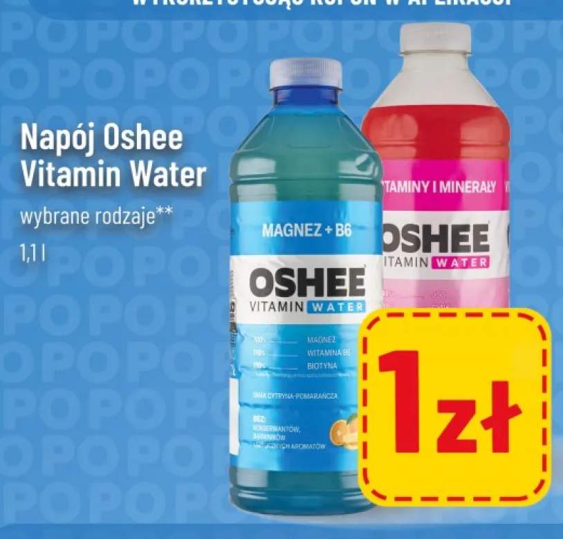 Napój Oshee Vitamin Water Magnez + B6 +1 wariant