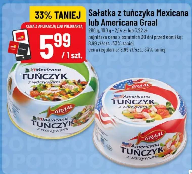 Sałatka z tuńczyka Mexicana Graal +1 wariant