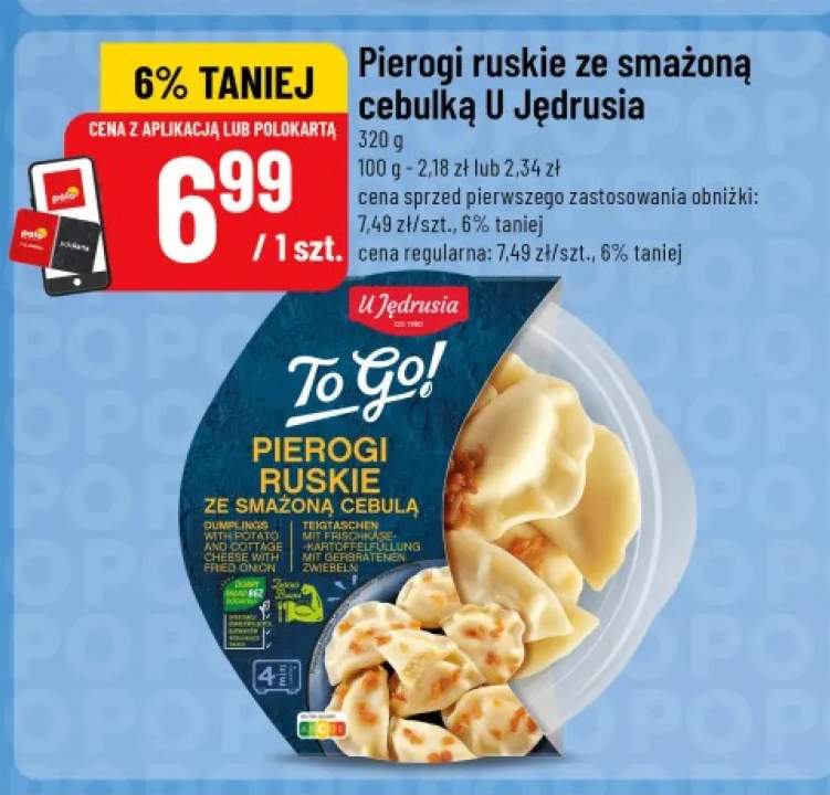 Pierogi ruskie ze smażoną cebulką U Jędrusia