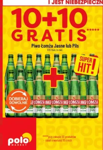 Piwo Łomża Jasne +1 wariant