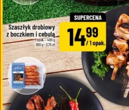 Szaszłyk drobiowy z boczkiem i cebulą Morliny