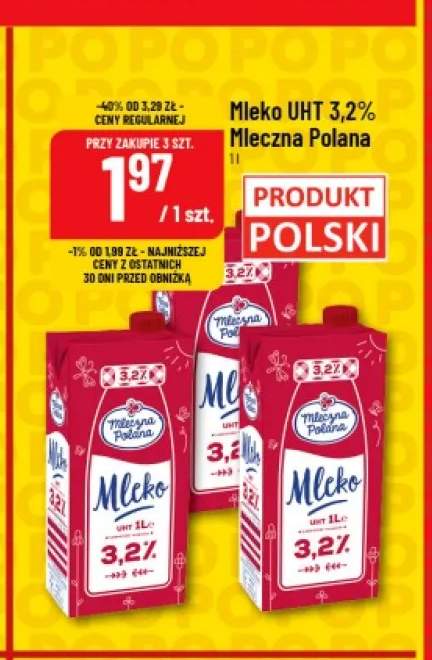 Mleko UHT 3,2% Mleczna Polana