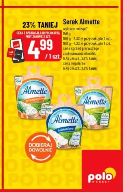 Serek Almette ze szczypiorkiem +2 warianty