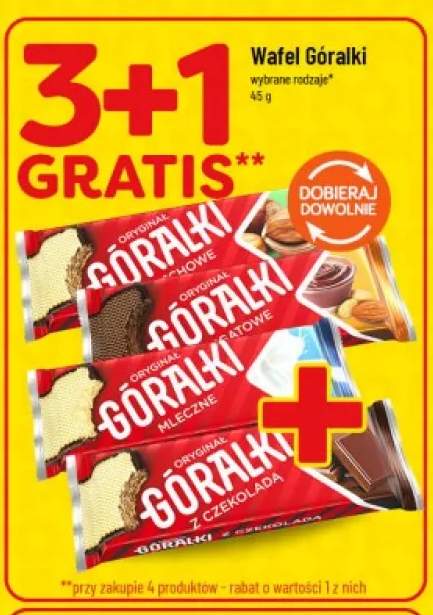 Wafel Góralki Orzechowe +3 warianty