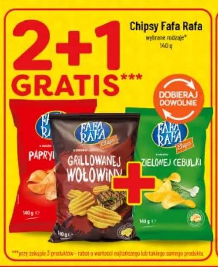 Chipsy Fafa Rafa o smaku papryki +2 warianty