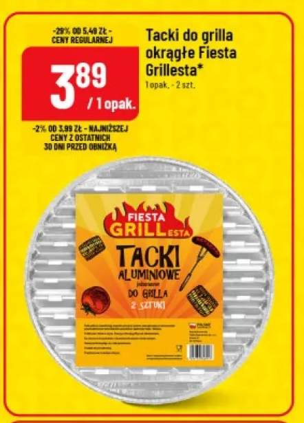 Tacki do grilla okrągłe Fiesta Grillesta