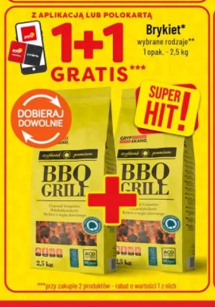 Brykiet do grilla Gryfskand Premium BBQ Grill