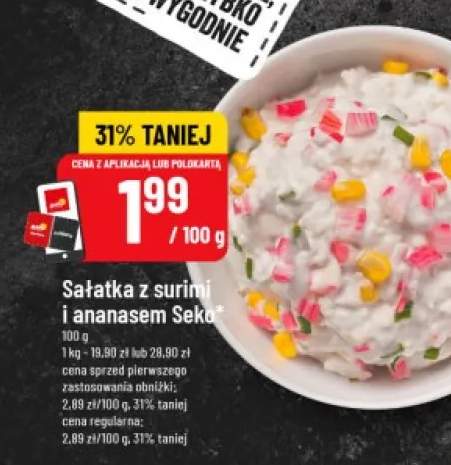 Sałatka z surimi i ananasem Seko