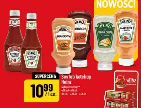 Ketchup pikantny Heinz +5 wariantów