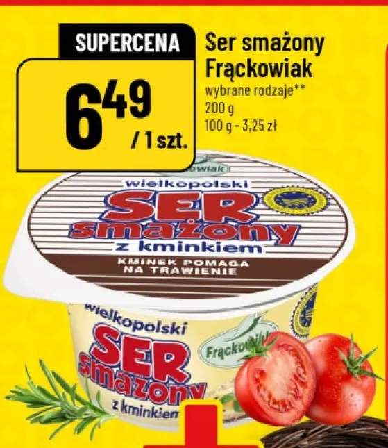 Ser smażony Wielkopolski Frąckowiak z kminkiem