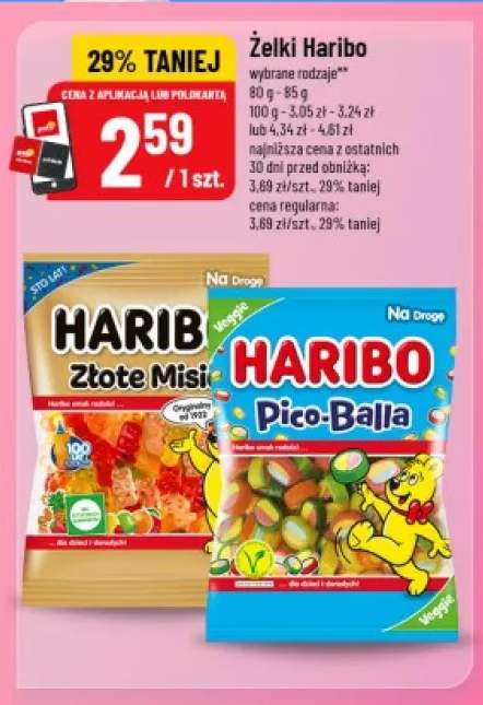 Żelki Haribo Złote Misie +1 wariant