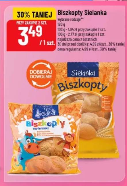 Biszkopty Sielanka zwierzaki +1 wariant