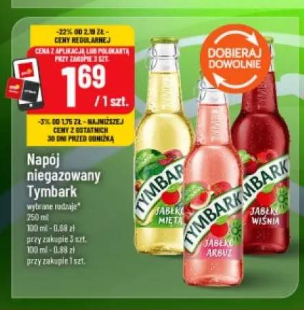 Napój niegazowany Timbark Jabłko Mięta +2 warianty