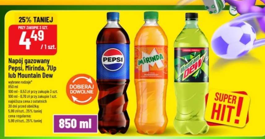 Napój gazowany Pepsi +3 warianty
