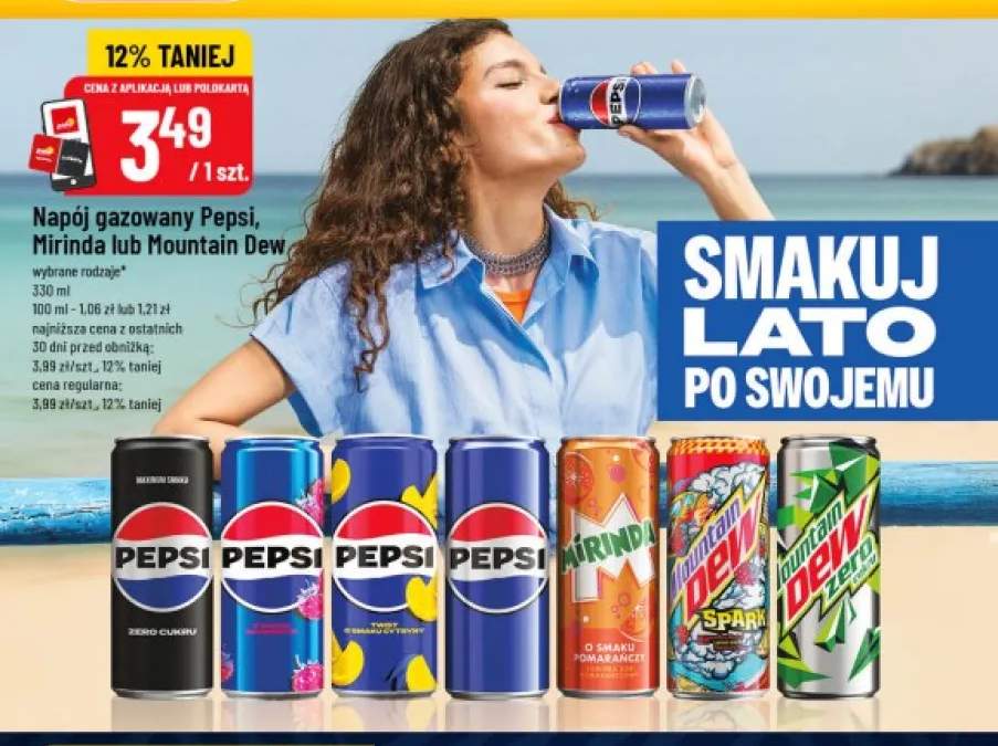 Napój gazowany Pepsi +6 wariantów