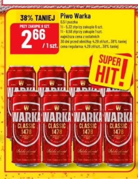 Piwo Warka Classic