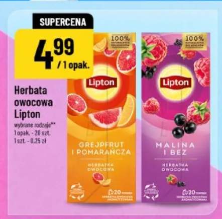 Herbata owocowa Lipton Grejpfrut i Pomarańcza +1 wariant