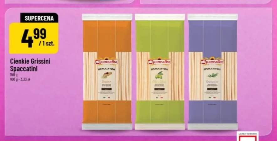 Cienkie Grissini Spaccatini Panealba Sesamo +2 warianty