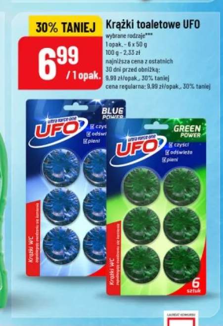 Krążki toaletowe UFO Blue Power +1 wariant